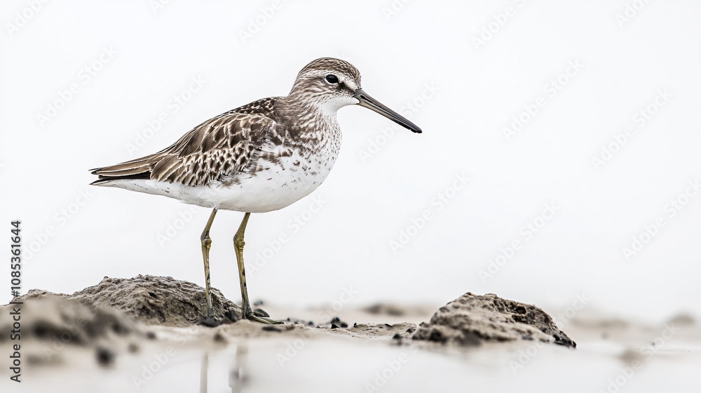 A Serene Shorebird: A Study of Avian Grace in its Natural Habitat A Serene Shorebird: A Study of Avian Grace in its Natural Habitat
