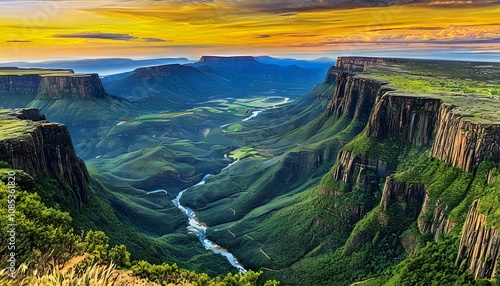 The Expansive Scenery of the Maloti Mountains photo