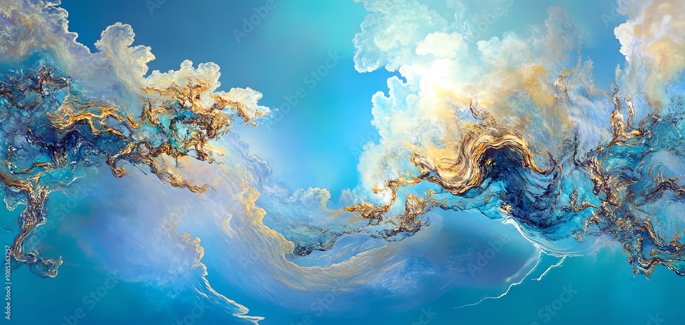 Wide-angle view of surreal underwater landscapes, merging artistic currents with ethereal hues, shimmering light reflections Wide-angle view of surreal underwater landscapes, merging artistic currents with ethereal hues, shimmering light reflections