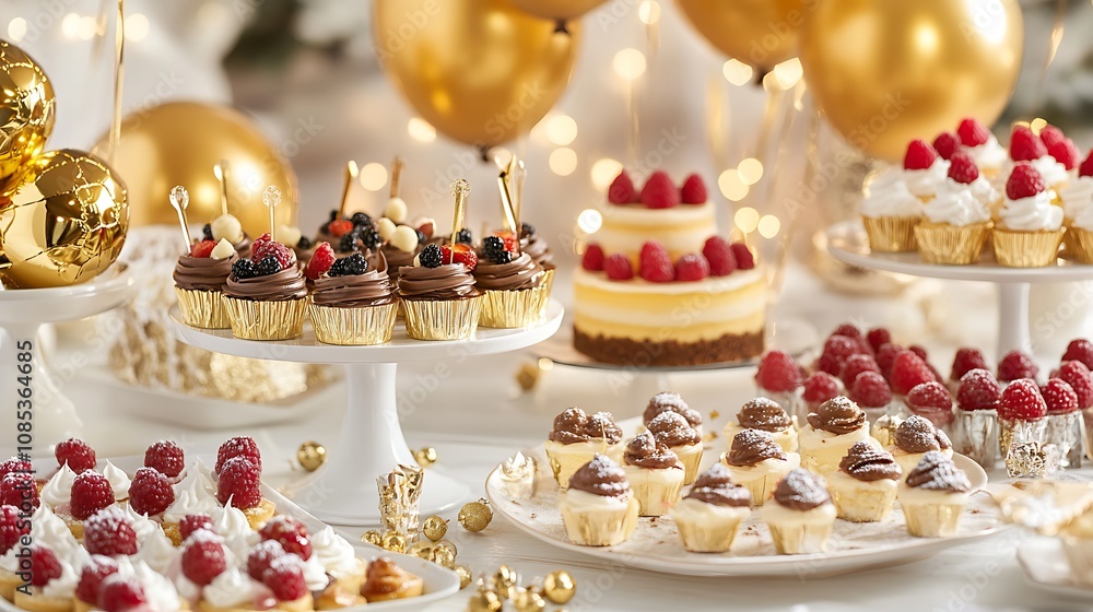 Cupcakes with christmas decoration Cupcakes with christmas decoration