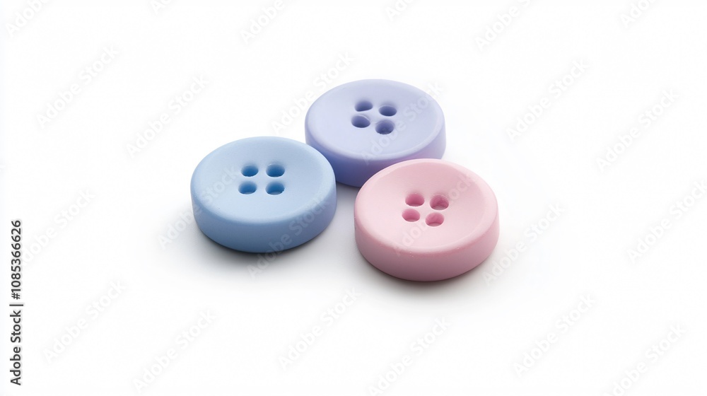 A Trio of Pastel Buttons: Sewing, Craft, and Fashion Accessories A Trio of Pastel Buttons: Sewing, Craft, and Fashion Accessories
