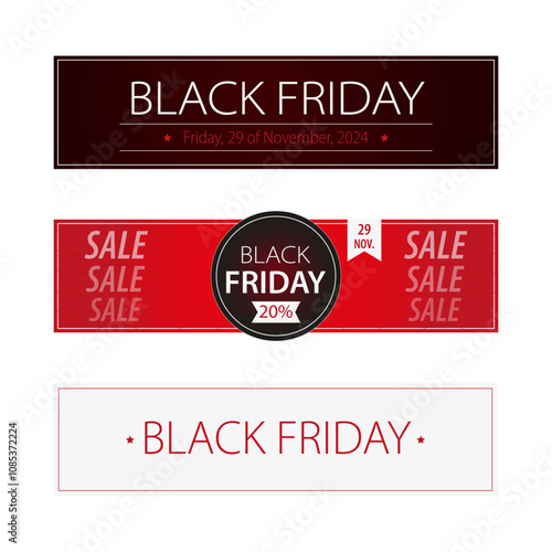 Collection of Black Friday banners