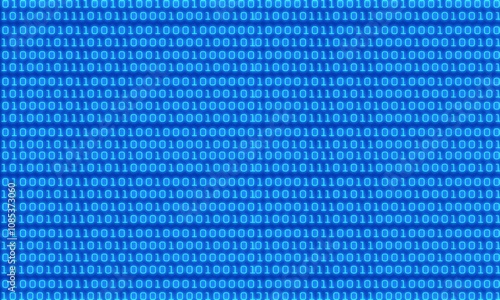サイバーパンクな文字数列のネオンカラーの壁紙背景