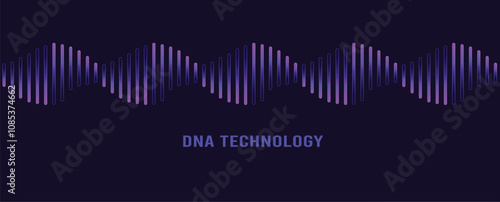 Abstract DNA Science and Technology concept