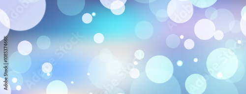 abstract blue background with bokeh