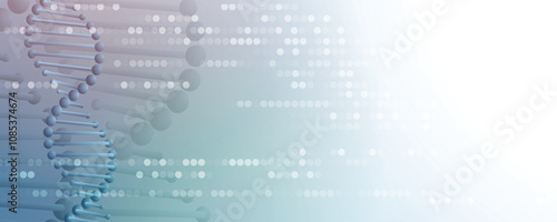 Abstract DNA Science and Technology concept