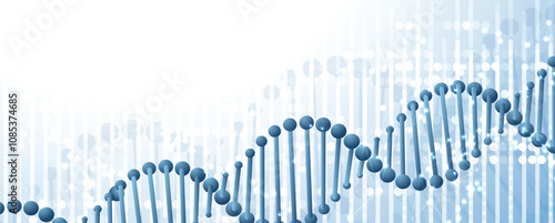 Abstract DNA Science and Technology concept