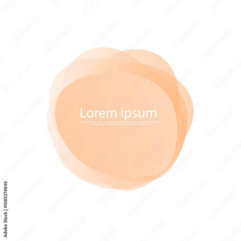 Yellow speech bubble, Circle label, Abstract liquid shape modern banner template Yellow speech bubble, Circle label, Abstract liquid shape modern banner template