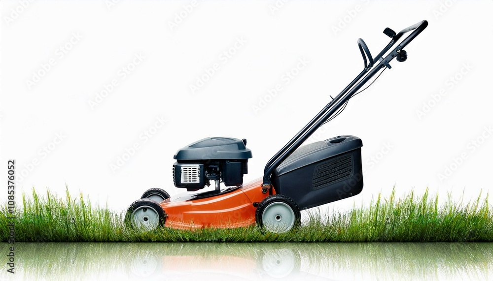 Fototapeta premium mowing the lawn