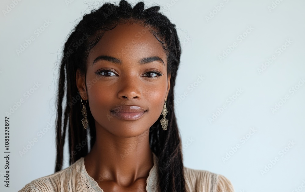 A confident woman in a bright and soft color formal attire with a bright smile, set against a simple white background. A confident woman in a bright and soft color formal attire with a bright smile, set against a simple white background.