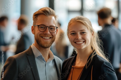 Senior professionals Businessman and Young businesswoman engaged in a dynamic conversation is ideal for promoting Training and teamwork in corporate settings. photo