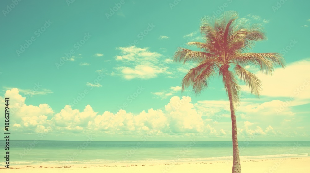 Palm Tree on Beach Palm Tree on Beach