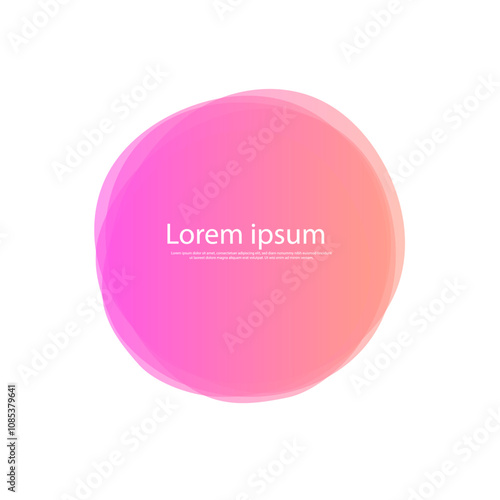 Abstract liquid shape modern banner template, Set liquid shape, Circle shape, Pink Circle shape, illustration of a pink bubble