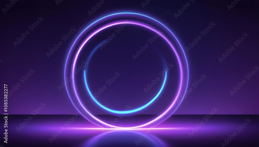 Realistic neon lights background Realistic neon lights background
