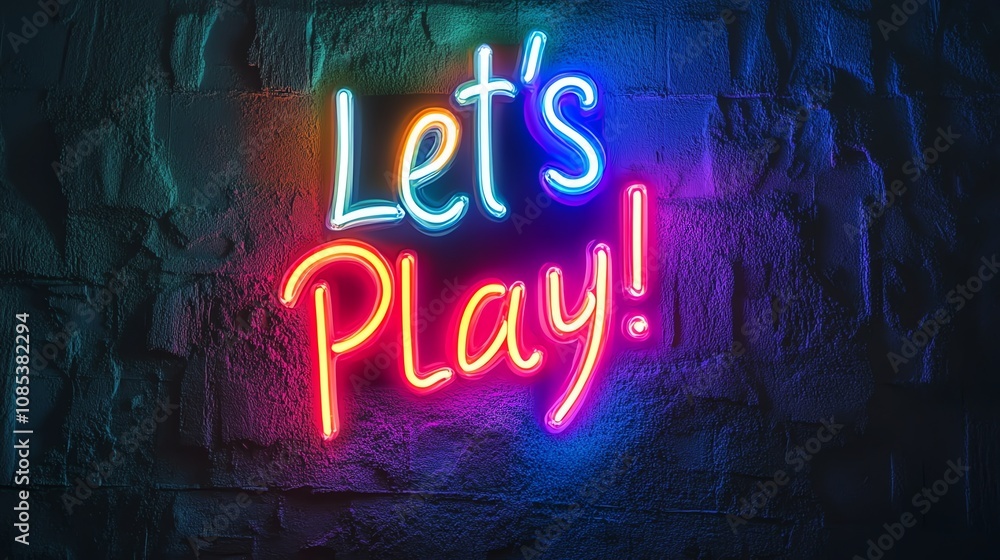 A neon sign that says 