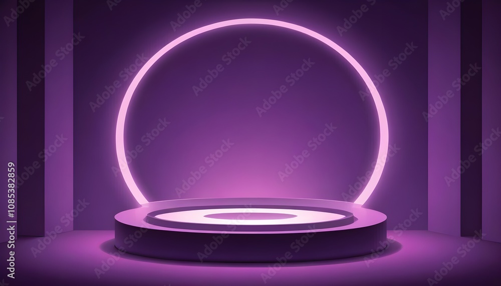Realistic neon lights background Realistic neon lights background