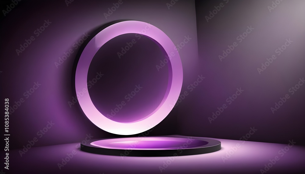 Realistic neon lights background Realistic neon lights background