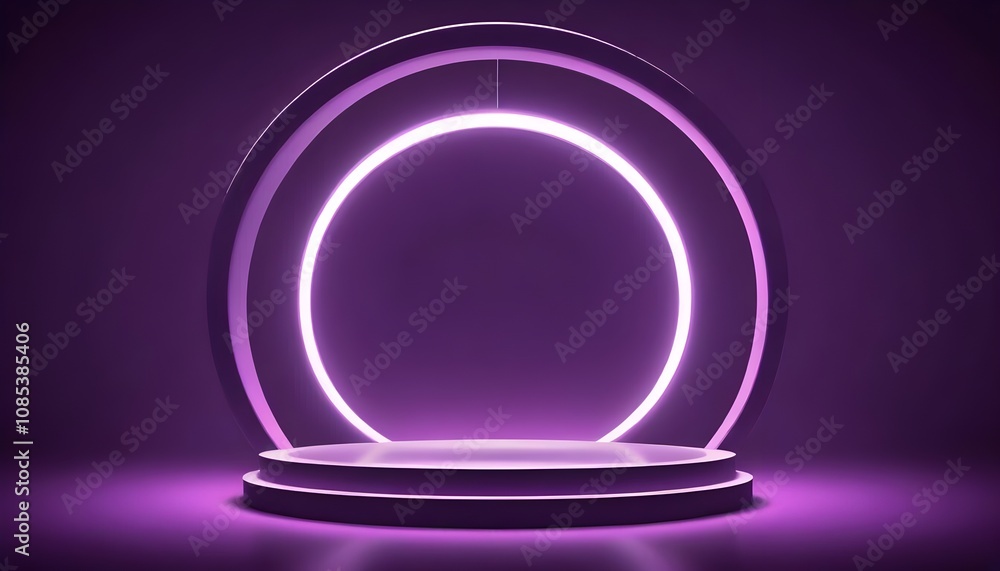 Realistic neon lights background Realistic neon lights background