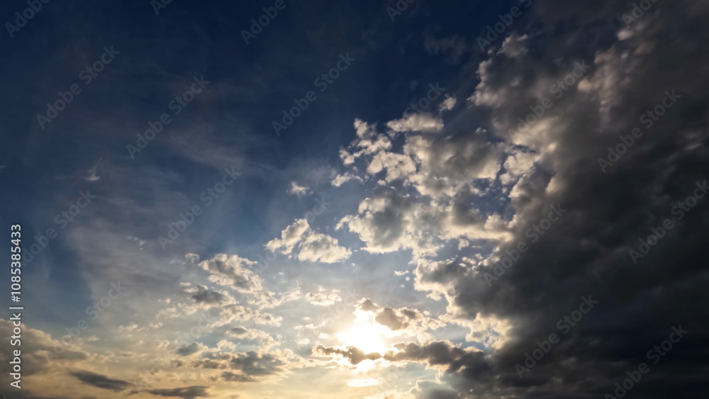 cute sunset goldish clouds on the sky bg - photo of nature cute sunset goldish clouds on the sky bg - photo of nature