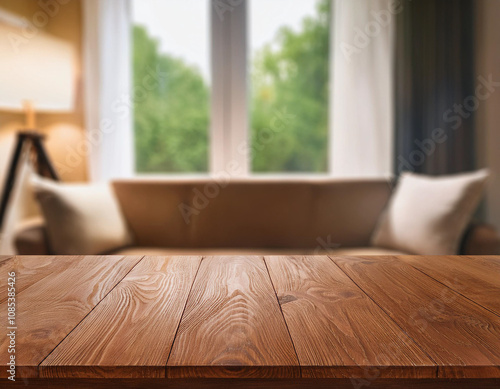 room with wooden table