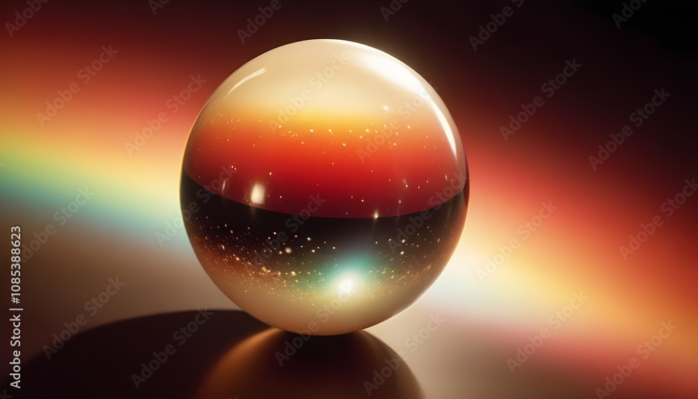 holographic ball in building on black background. 3D rendering of glossy white ball in holographic holographic ball in building on black background. 3D rendering of glossy white ball in holographic