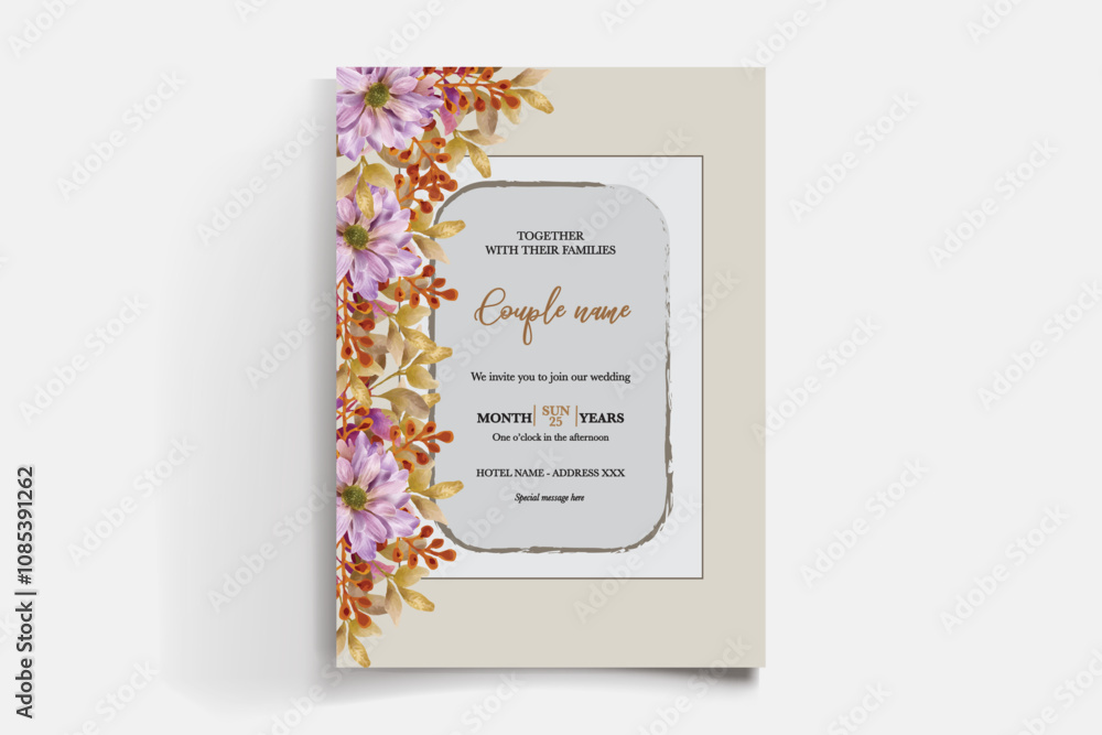 BRIDAL SHOWER FLORAL INVITATION TEMPLATE BRIDAL SHOWER FLORAL INVITATION TEMPLATE