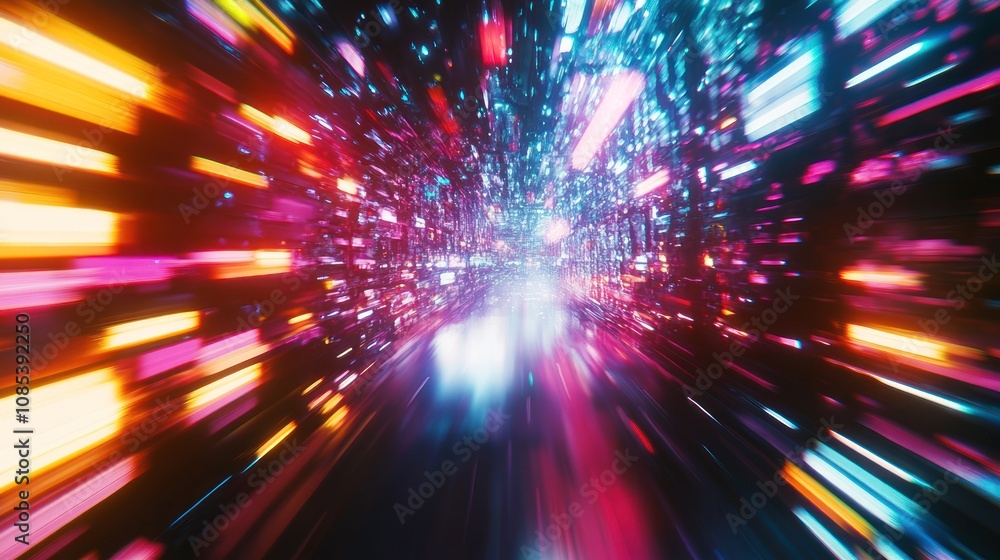 Abstract Neon Tunnel Abstract Neon Tunnel