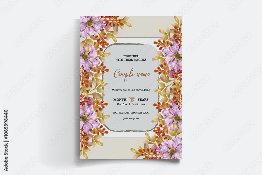 BRIDAL SHOWER FLORAL INVITATION TEMPLATE BRIDAL SHOWER FLORAL INVITATION TEMPLATE