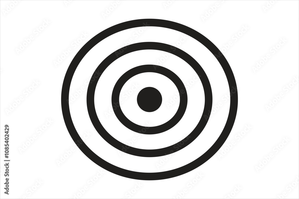 Symbol target center circle icon vector art Symbol target center circle icon vector art