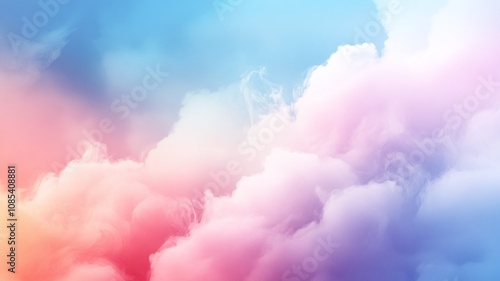 colorful fluffy cloud abstract background