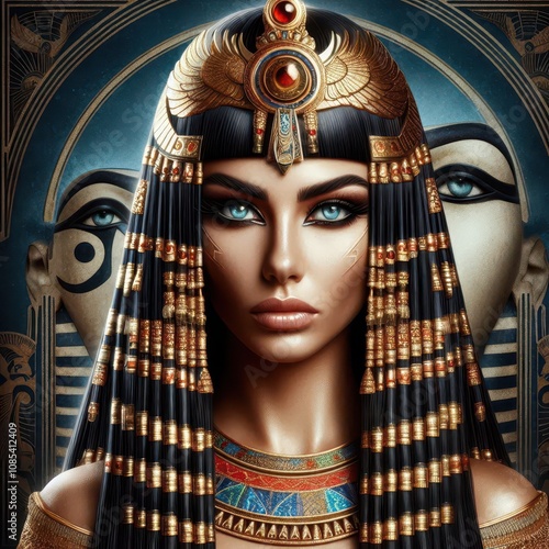AI design of Egyptian pharaoh Cleopatra