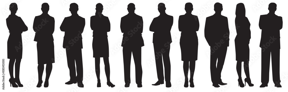 working group of people silhouette. working group of people silhouette.
