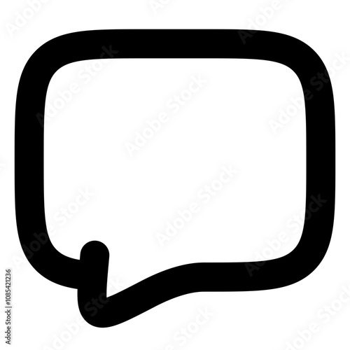 black and white speech bubble