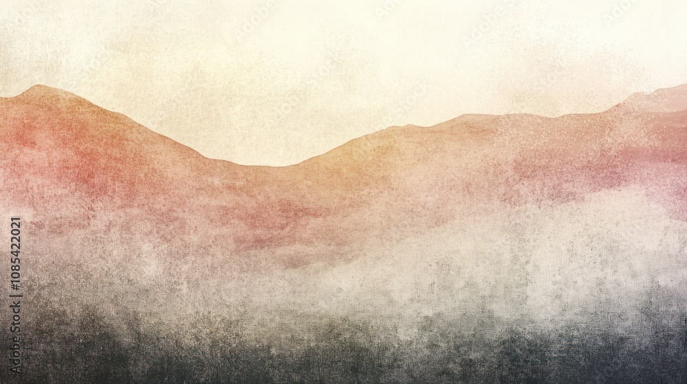 Fototapeta premium Pastel grainy gradient background with subtle noise and flowing textures, creating a calm yet dynamic abstract design