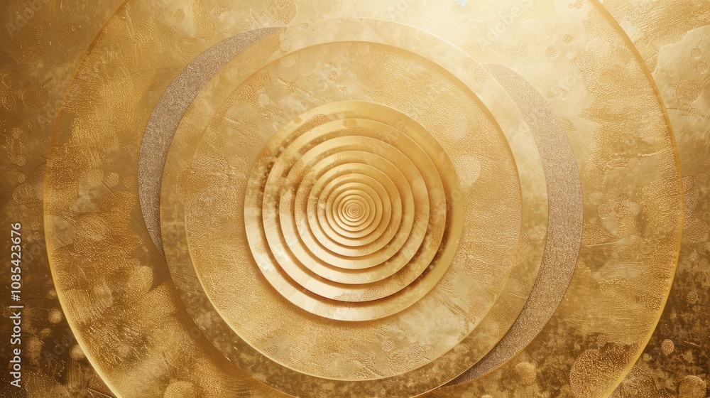 Stunning golden circle background Decorated with shimmering gold and beige circles. Create a festive and elegant atmosphere. Stunning golden circle background Decorated with shimmering gold and beige circles. Create a festive and elegant atmosphere.