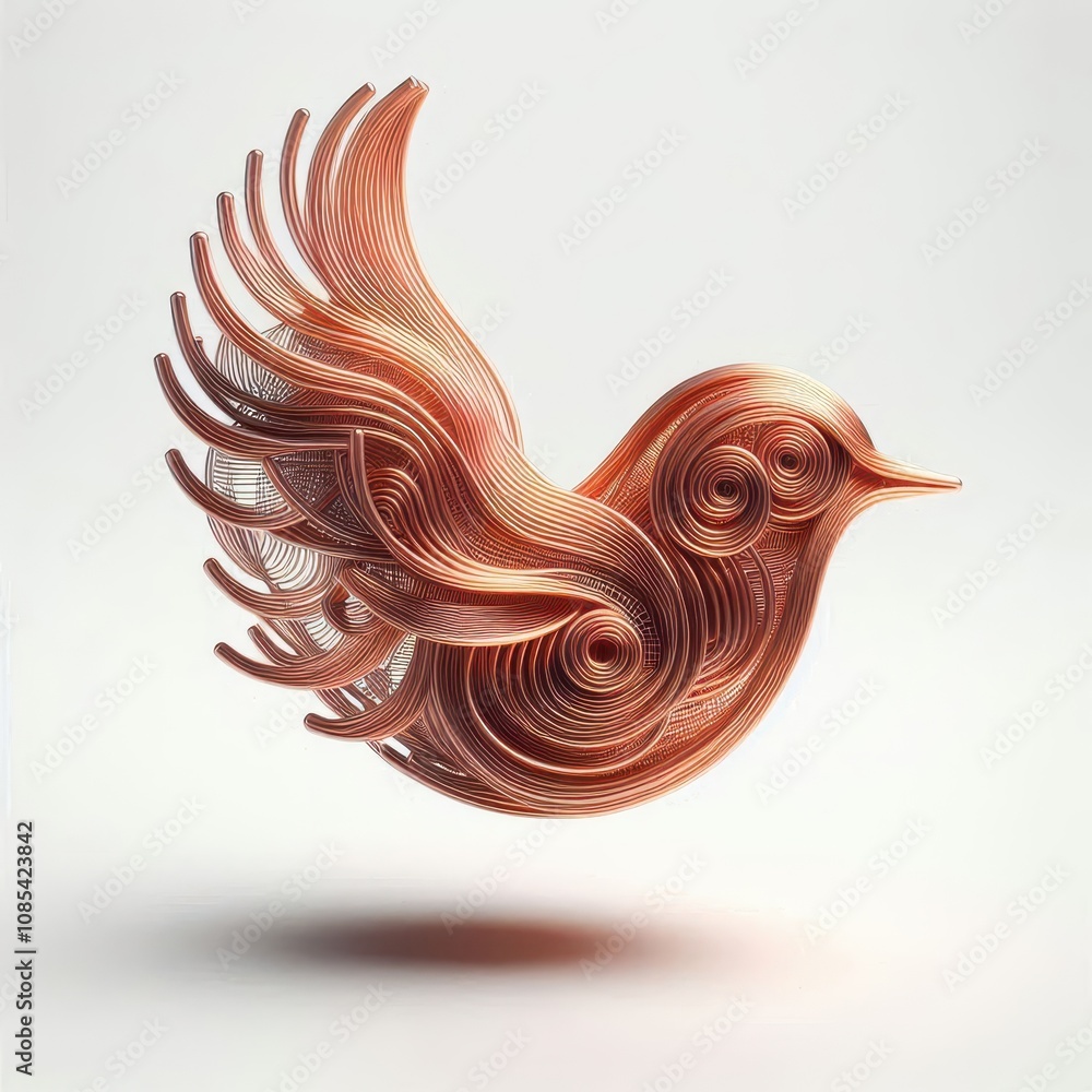 Copper wire design for bird Copper wire design for bird
