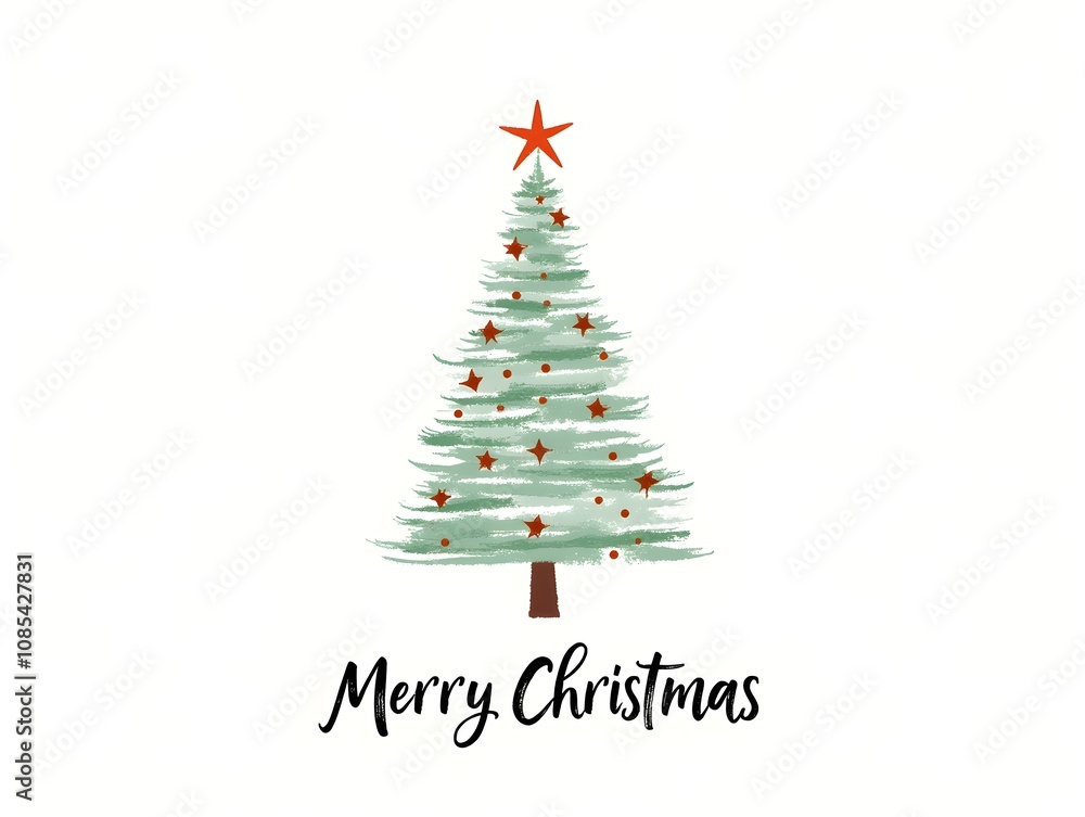 Collection christmas tree hand drawn. Merry Christmas celebrate festival Collection christmas tree hand drawn. Merry Christmas celebrate festival