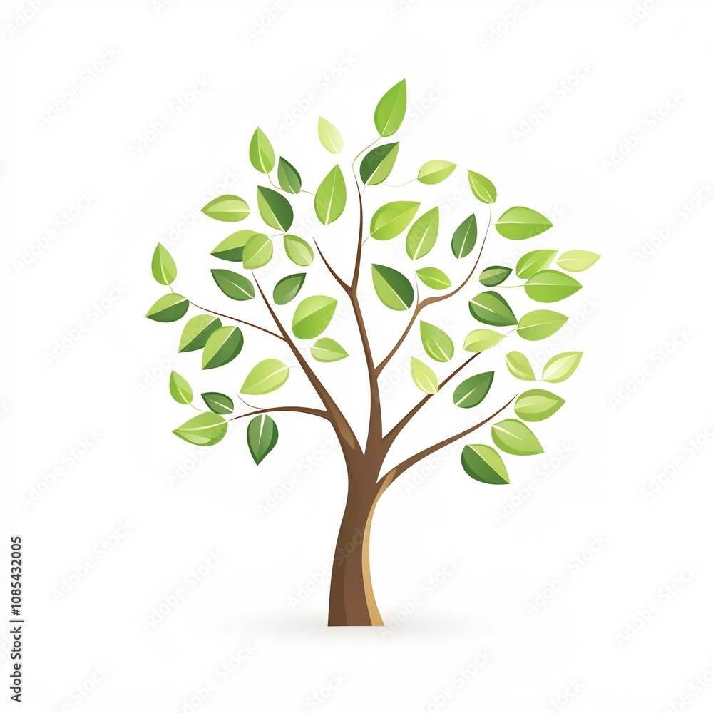 Clean and Modern Green Tree Icon Symbolizing Eco Friendly Sustainability Clean and Modern Green Tree Icon Symbolizing Eco Friendly Sustainability