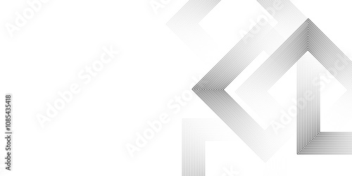 Simple abstract white square shape with futuristic concept background. Design for poster, template on web, backdrop, banner, brochure, website, flyer, landing page, presentation, certificate vector.