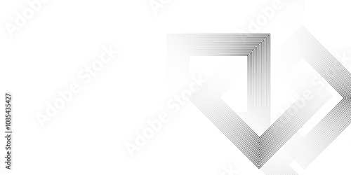 Simple abstract white square shape with futuristic concept background. Design for poster, template on web, backdrop, banner, brochure, website, flyer, landing page, presentation, certificate vector.