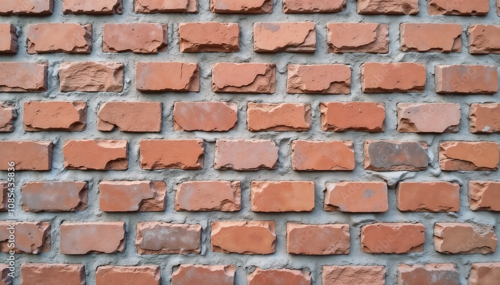 Red brick wall with cement mortar. texture of bricks with unconsolidated cement mortar. Broken bricks, irregularly shaped, different shades of brown
Red brick wall with cement mortar. texture of bricks with unconsolidated cement mortar. Broken bricks, irregularly shaped, different shades of brown
