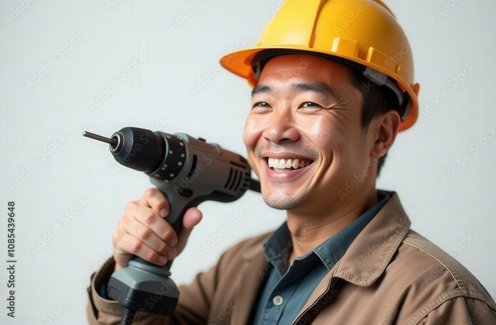 advertising photo portrait of a builder advertising photo portrait of a builder
