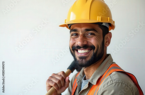 advertising photo portrait of a builder photo