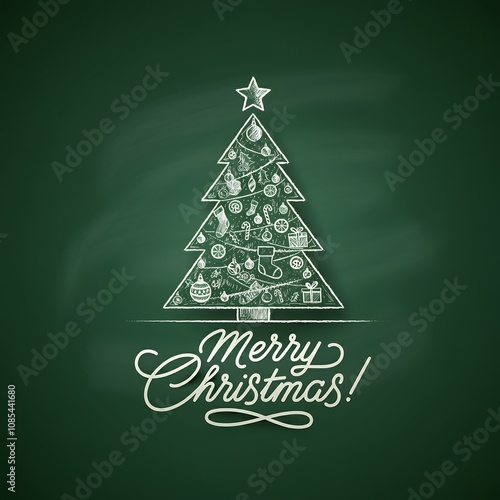 Wallpaper Mural A variety of Christmas card collection with christmas tree, decoration, snowman, ball, xmas elements and decorations. and many more. Torontodigital.ca