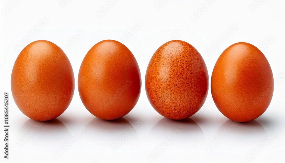 chiken egg on white chiken egg on white