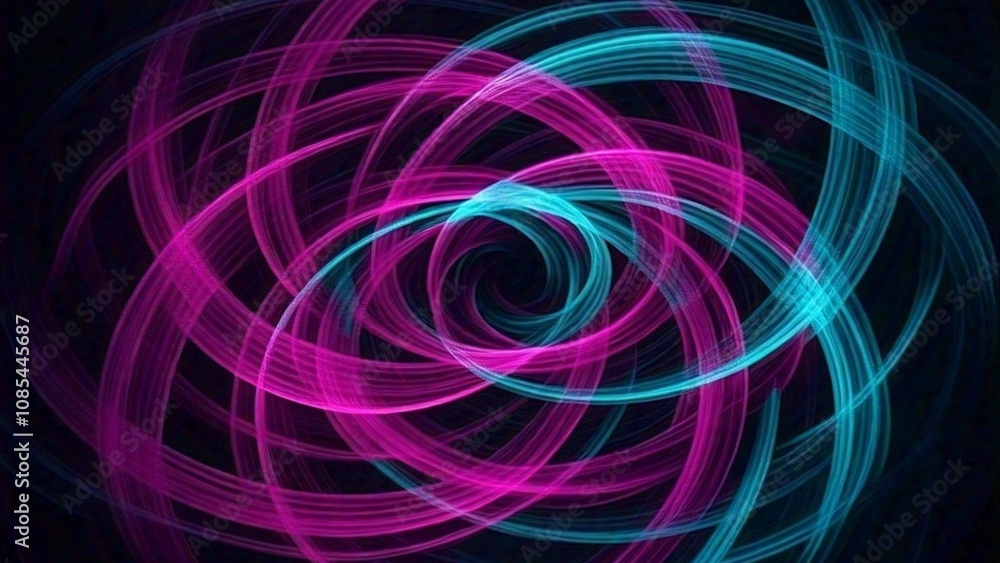 Abstract pink and skyblue Light Swirl on Black Background with Vibrant Motion and Futuristic Circular Design in High-Quality 4K HD Wallpaper Abstract pink and skyblue Light Swirl on Black Background with Vibrant Motion and Futuristic Circular Design in High-Quality 4K HD Wallpaper