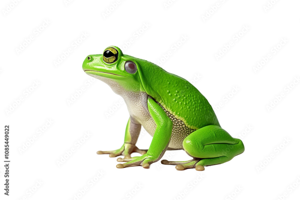 frog on white background frog on white background