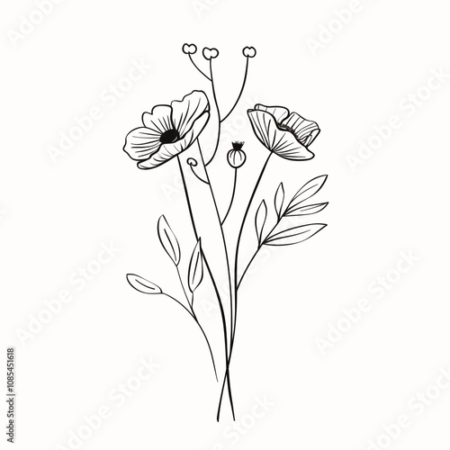 Flower Bouquet PNG Meadow Flower Transparent PNG