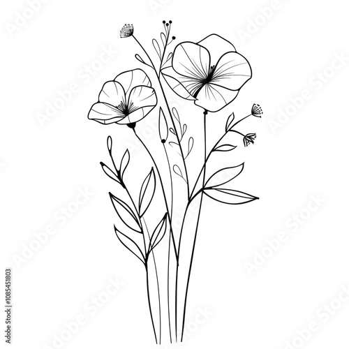 Flower Bouquet PNG Meadow Flower Transparent PNG