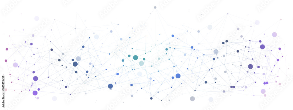 Abstract Tech Network with Dots and Lines. Digital Technology Background Abstract Tech Network with Dots and Lines. Digital Technology Background